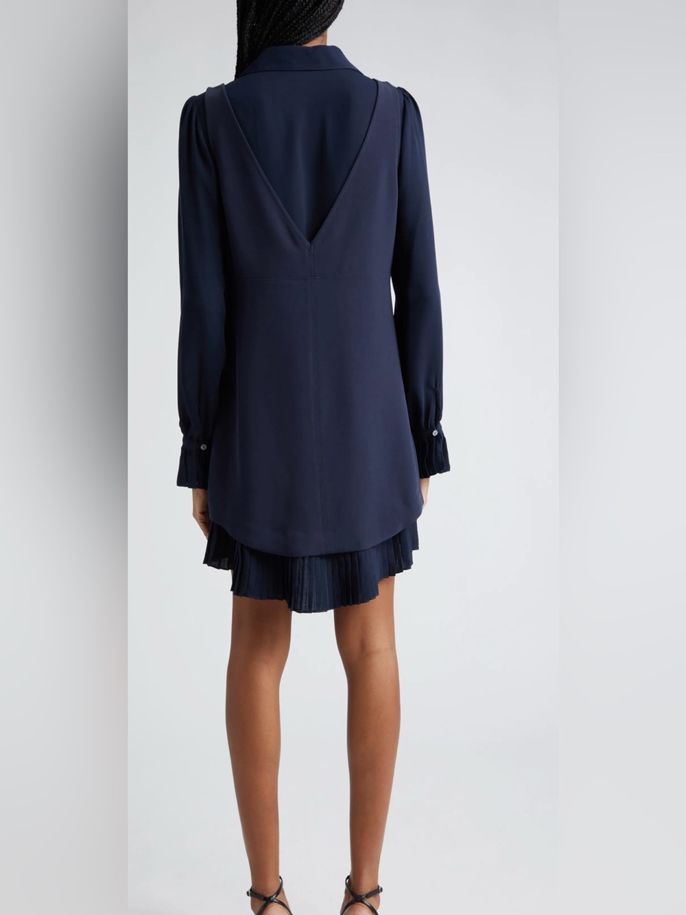 Cinq a sept Rayna Layered Long Sleeve Mini dress - Picture 2 of 5
